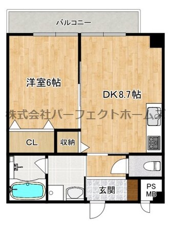 コンフォルタ楠葉の物件間取画像